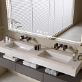 Modern Bathroom Cabinet Bathroom Counter Basin Bathroom Decoration Mirror Cabinet Sink 3d model