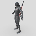 Science Fiction Ninja Science Fiction Warrior Future Warrior Science Fiction Man Ninja Low Face Number Low Model Simple Model Game Sub-era Movie and TV Level Super Realistic High Precision 3d model