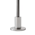 White Pedestal Washbasin With Modern Sleek Design And Chrome Bathroom Faucet