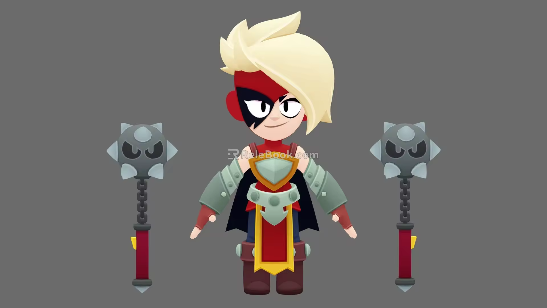 Cartoon Character Game Character Cartoon Man Q Version Character Samurai Cartoon Character Cartoon Warrior 3d model