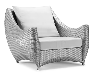 Sofa Outdoor Patio Sofa Single Sofa Rattan Sofa 3d model