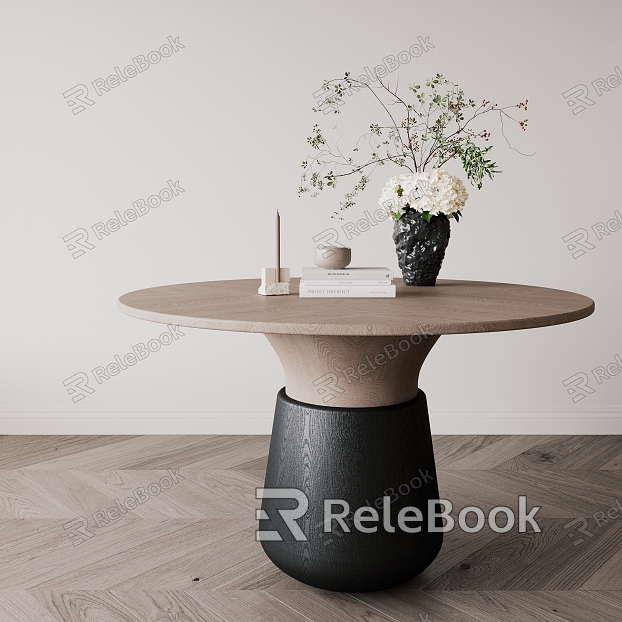 Quiet Table Middle Round Table Color model