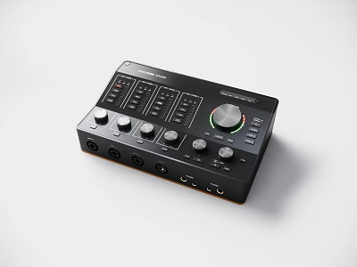 StudioLive Audio Interface with Professional Mixing Controls Knobs Buttons and Multiple Input Output Ports 3d model