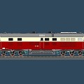 Locomotive DF4D Diesel Locomotive Dongfeng Locomotive 3d model