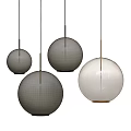 Modern Multiple Spherical Glass Pendant Lights With Cream White Globes And Elegant Design