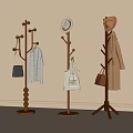 Wooden Coat Racks With Hooks For Hanging Hats Shirts Coats And Bags In Home Entryway