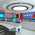 Command Center Fire Rescue Command Center Synthetic Combat Command Center Science and Technology Sense Office Space 3d model