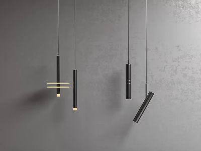 Modern Light Luxury Chandelier Small Chandelier Long Strip Chandelier Bedroom Chandelier Bar Table Chandelier Metal Chandelier 3d model