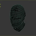 Gray Balaclava Full Head Coverage Design With Eye Opening And Fabric Texture