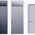 Modern single door 3d model