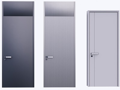 Modern single door 3d model