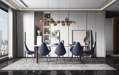 Modern Restaurant 3d model