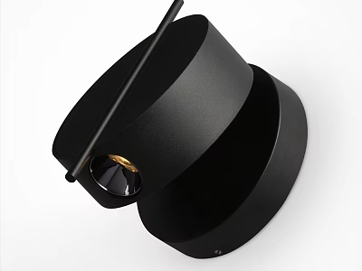 Modern Black Wall Lamp With Sleek Design Gold Accent And Contemporary Style 3d model