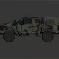 Camouflage Armored Military Vehicle With Off Road Design And Front Bumper