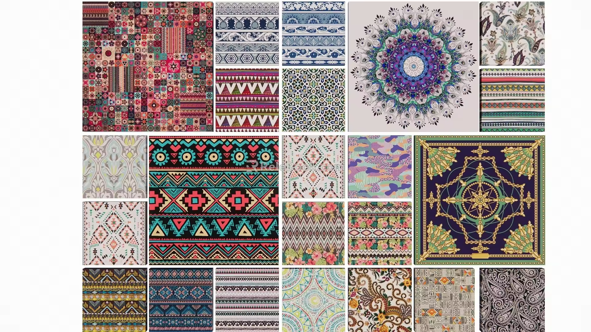 Ethnic Tibetan Pattern 3d model
