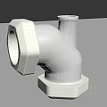 Stainless Steel Pipe Elbow Fitting Plumbing Component With Hex Nut Connection