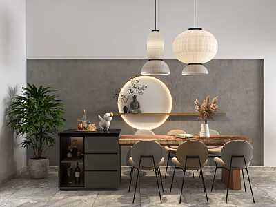 Industrial LOFT Restaurant Restroom 3d model