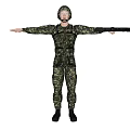 Modern Man Ace Troops 3d model