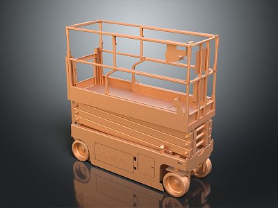 Modern lifter lift truck lift car lift car lift 3d model