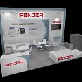 Modern Exhibition Booth 3d model