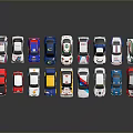 Colorful Toy Cars In Multiple Colors And Styles For Kids Play And