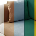 Modern double sofa 3d model