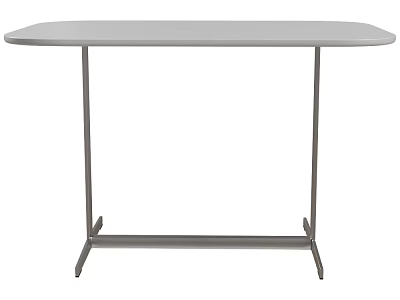 Modern Minimalist Dining Table With Oval Top And Metal Legs Design 3d model