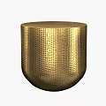 Modern Silver And Gold Metal Hammered Texture Coffee Tables Design