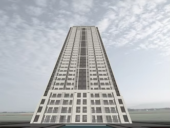 Modern Residential Building High-rise Residential Classical 3d model