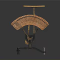 Weighing Plate Scale Weighing Apparatus Mechanical Weighing Small Plate Scale Old-fashioned Plate Scale Spring Weighing Libra Realistic Balance 3d model