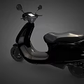 Ola Black Electric Scooter Modern Sleek Design With Headlight And Handlebars