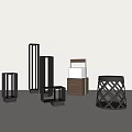 Modern Outdoor Lights With Stylish Designs Featuring Geometric Patterns And Wooden Accents