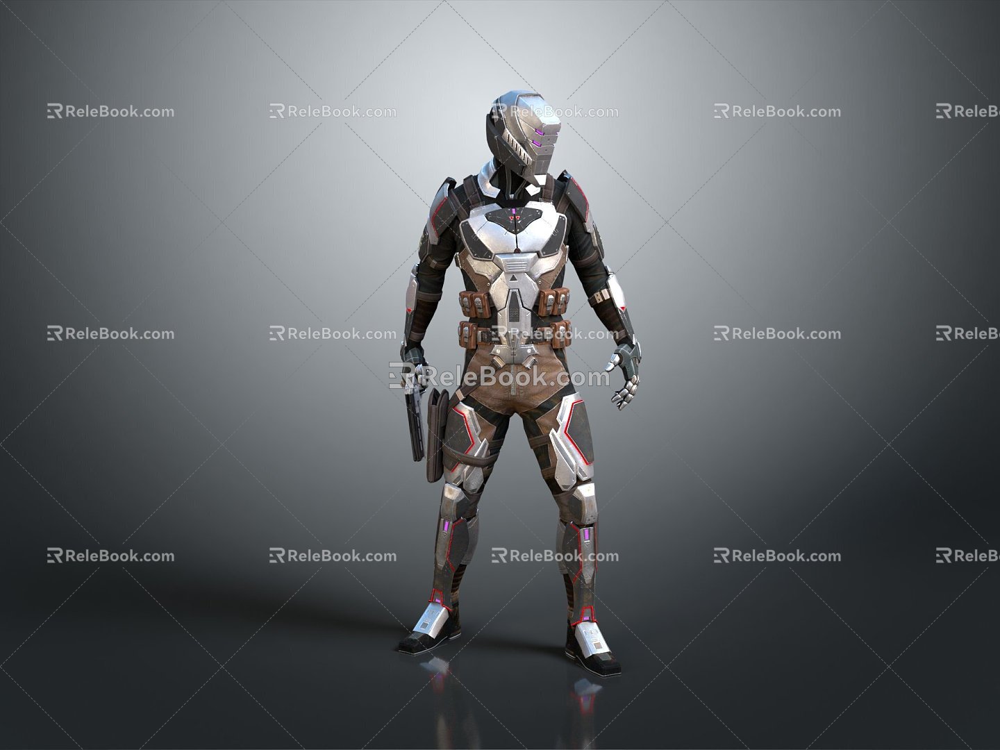 Modern Robot Sci-Fi Warrior Future Warrior Super Soldier Super Soldier 3d model