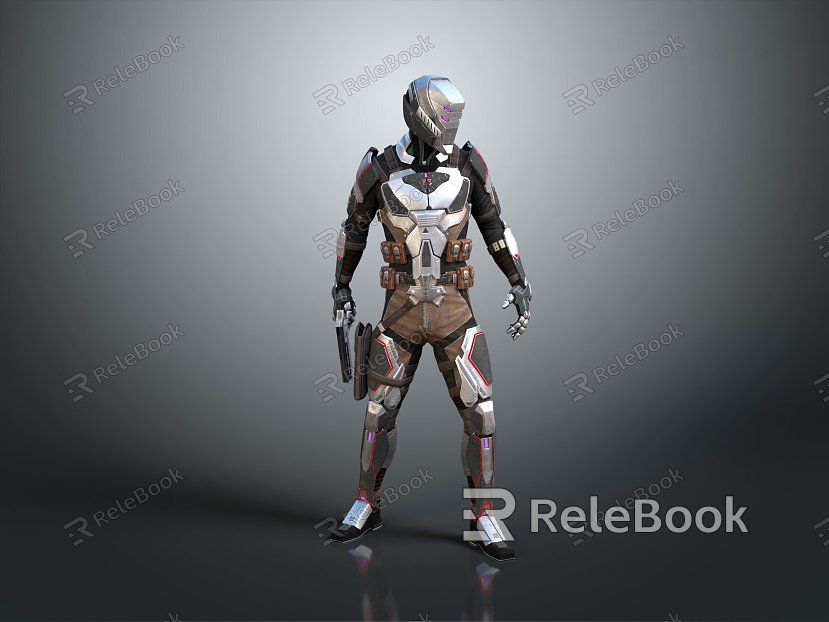 Modern Robot Sci-Fi Warrior Future Warrior Super Soldier Super Soldier model