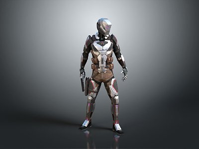 Modern Robot Sci-Fi Warrior Future Warrior Super Soldier Super Soldier model