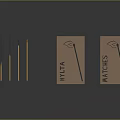 Stylish NYLTA Brand Matches With Printed Matchboxes And Wooden Sticks