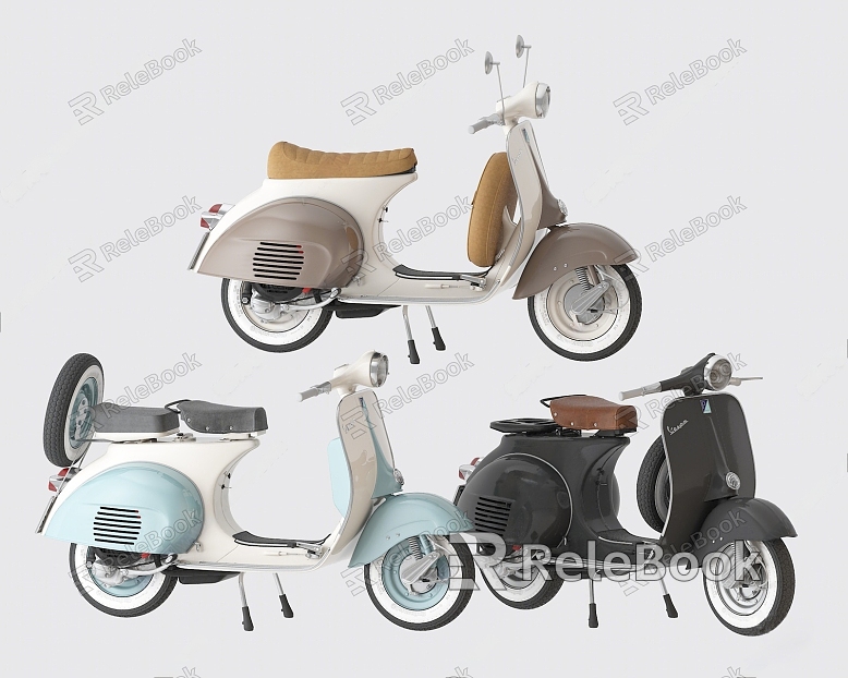 Nordic Retro Motorcycle Non-Motor Vehicle Electric Vehicle Electric Motorcycle model