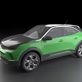 Sleek Green SUV Car with Modern Black Accents and Stylish Alloy Wheels