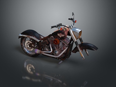 Motorcycle Two-wheeled Motorcycle Cross-country Motorcycle Road Race Motorcycle Motor Vehicle Transport 3d model