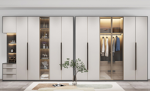 Modern wardrobe 3d model