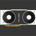 High Performance RTX 3090 Graphics Card Dual Cooling Fans With Metal Heatsink Design