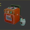 Gas Stove Gas Stove Kitchenware Gas Stove Living Supplies Living Articles Realistic 3d model