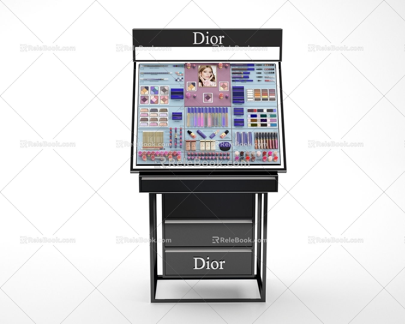 Display Rack Shelf Dior Cosmetic Display Cabinet Display Cabinet Lipstick Nail Polish Eyebrow Pen Blush Eye Shadow model