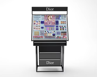 Display Rack Shelf Dior Cosmetic Display Cabinet Display Cabinet Lipstick Nail Polish Eyebrow Pen Blush Eye Shadow 3d model