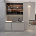 Modern Living and Dining Room Interior Design With TV Wall Fireplace And Decorative Art