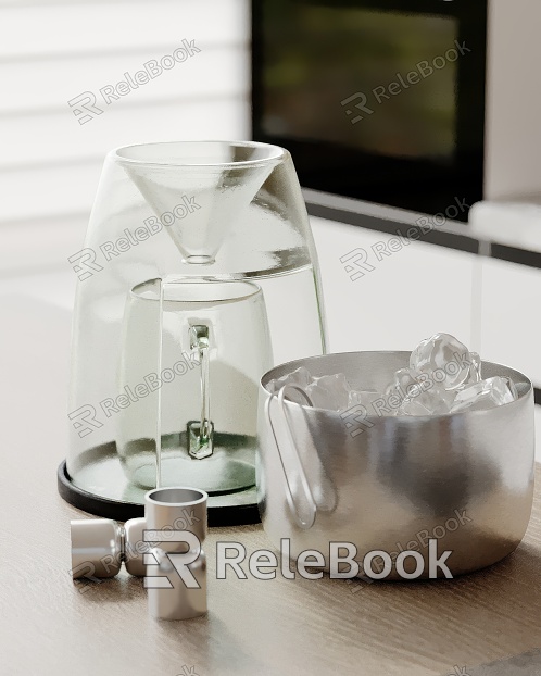 Modern Ornaments Combination Kitchen Ornaments Tea Cup Ice Cup model