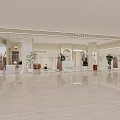 Modern Clothing Store Interior With Displayed Clothes Mannequins Green Plants And Lighting