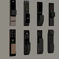 Smart Door Handles With Digital Keypad And Modern Design For Home Security