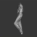 Stylish Modern Gray Casual Outfit With Short Sleeve T shirt And Loose Fit Pants