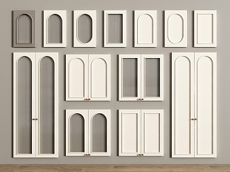 French Cabinet Door Cream Air Cabinet Door Cabinet Door Wine Cabinet Door Wardrobe Door Shoe Cabinet Door Bookcase Door Panel Glass Cabinet Door 3d model